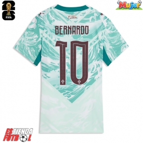 Portugal Bernardo Silva #10 Segunda Equipación Mujer Mundial 2026 Manga Corta